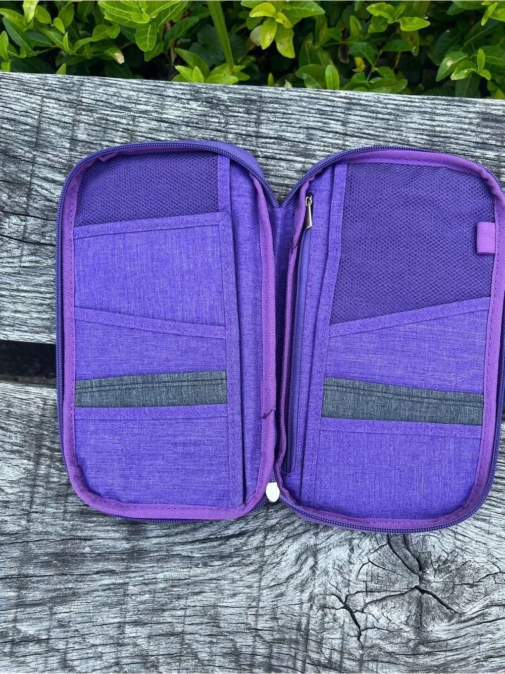 Purple Travel Organizer Pouch